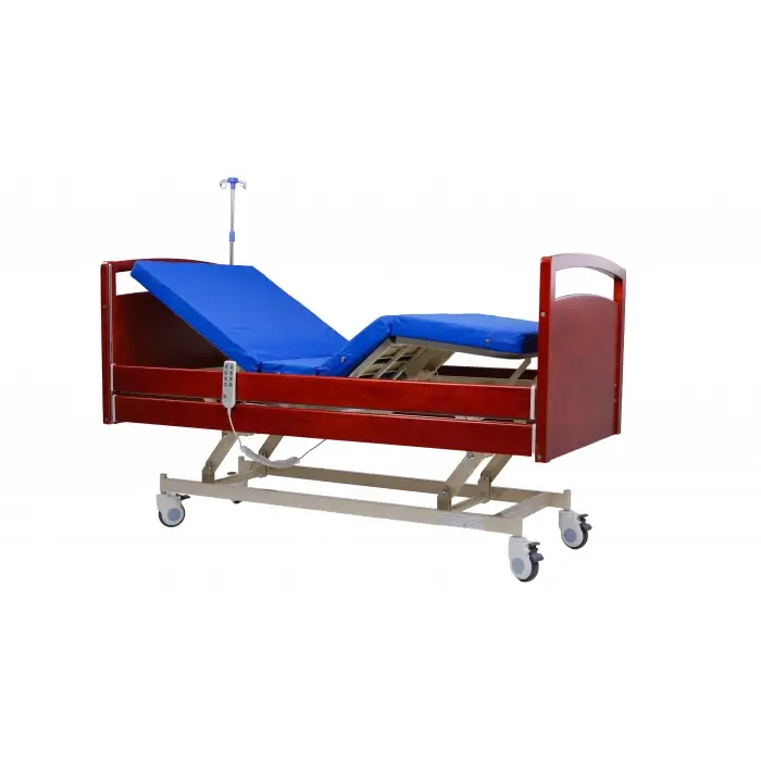 Pat medical cu saltea inclusa, actionat electric, 3 sectiuni ajustabile - Mahon