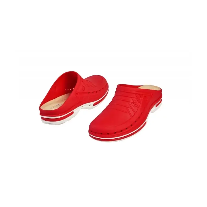 Saboti Wock clog - 17, Autoclavabili Red & White