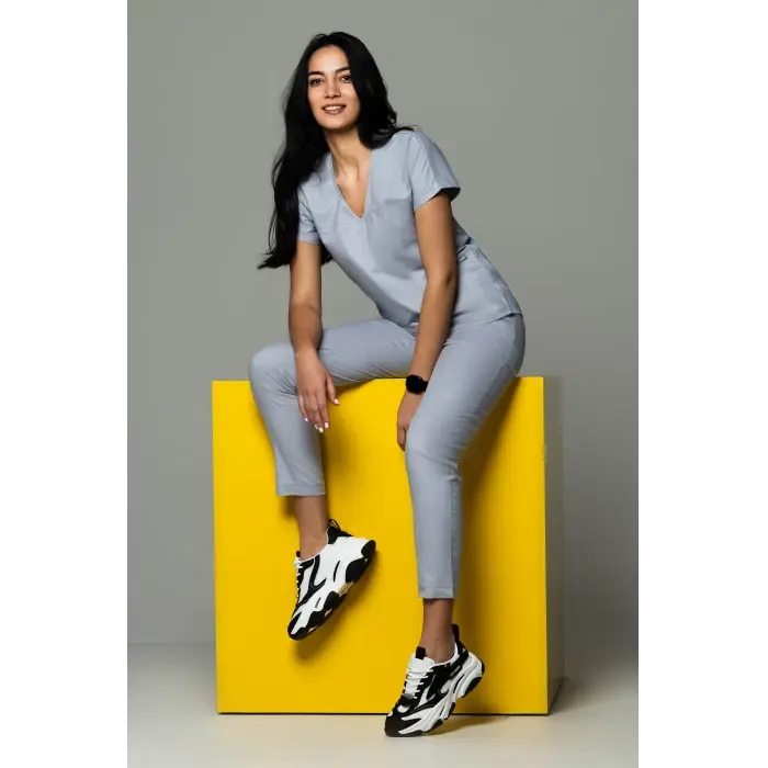 Costum AMBRA Premium Cotton Stretch - Uniforma Medicala Premium