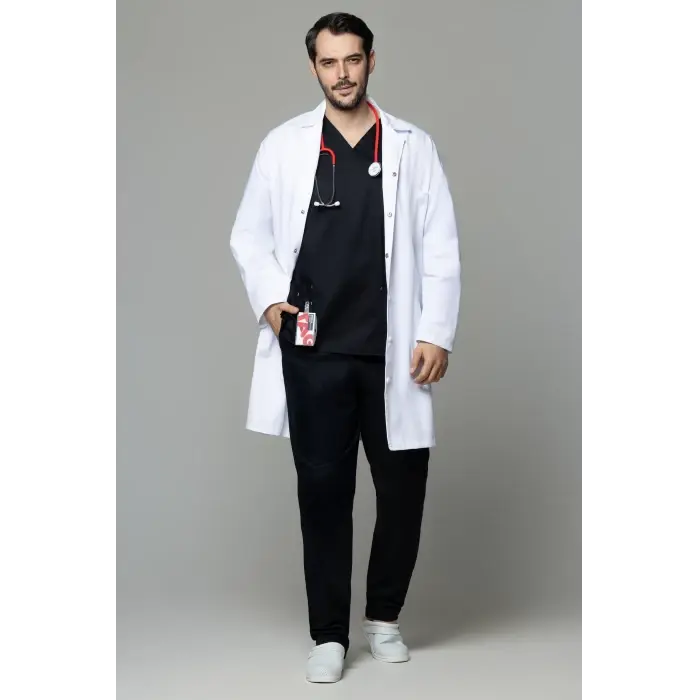 Halat Barbatesc 3/4 cu Revere - Uniforma Medicala