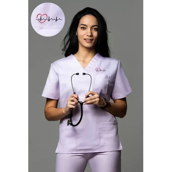 Bluza medicala TAG Heartbeats for LOVE (diverse culori)