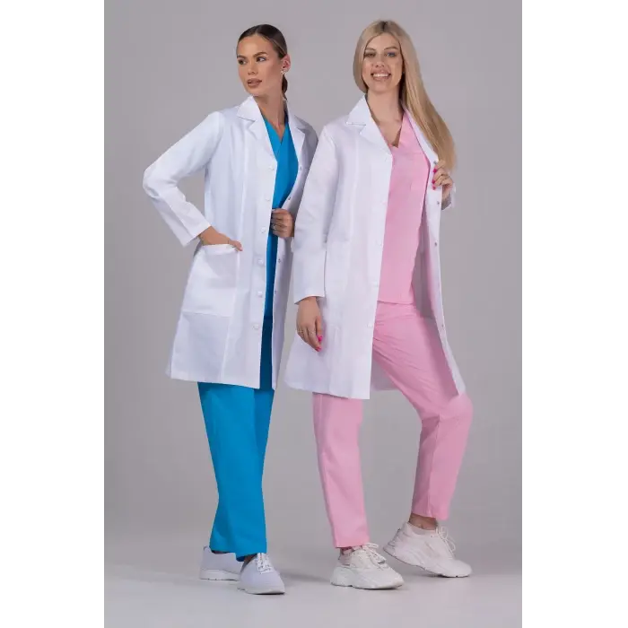 Halat Dama 3/4 cu Revere - Uniforma Medicala
