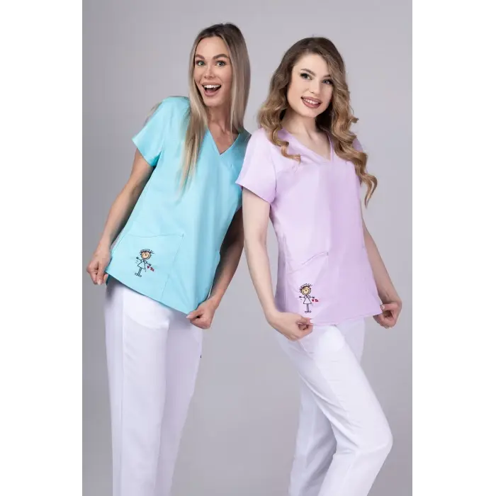 Bluza AMBRA Editie Limitata - I love TAG - Uniforma Medicala Premium