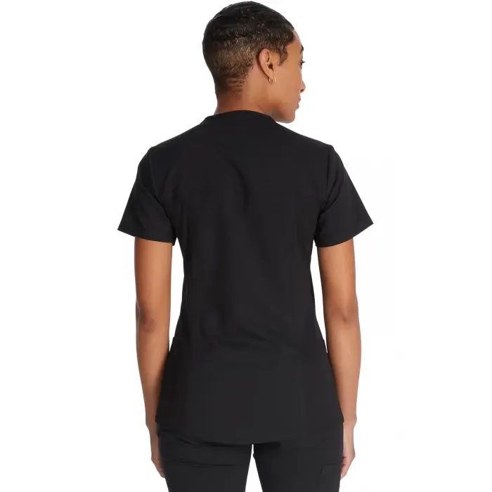 Top Medical cu decolteu în V și panouri tricotate - Dickies DKE870