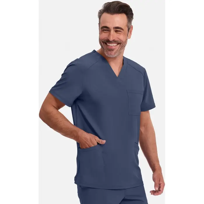 Bluză bărbătească cu decolteu în V - CKE900A
