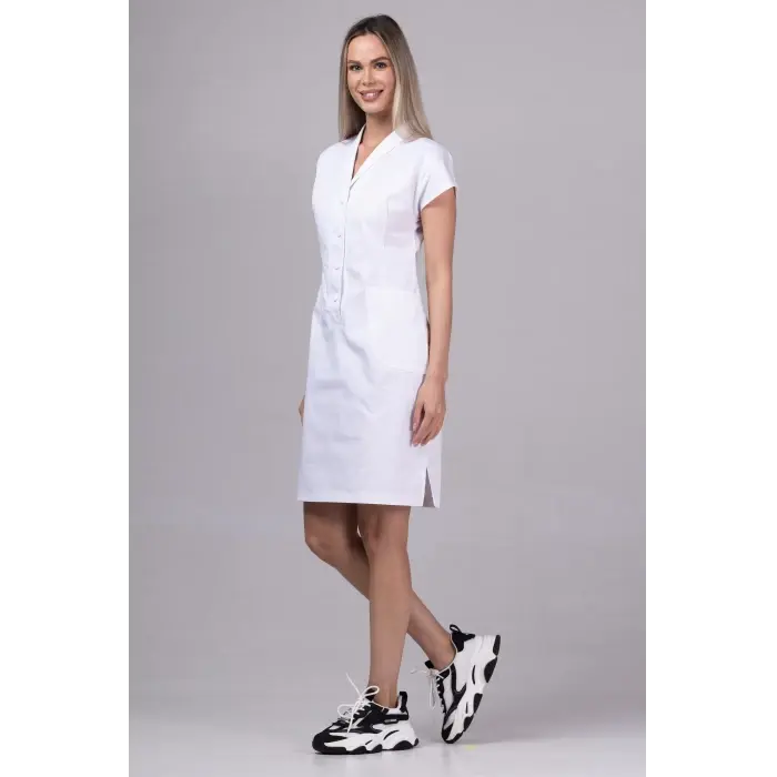 Sarafan Clasic - Uniforma Medicala (Alb)