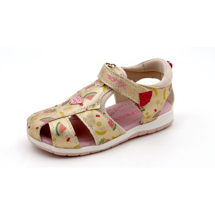 Sandale fetite Tropical, crem 458780