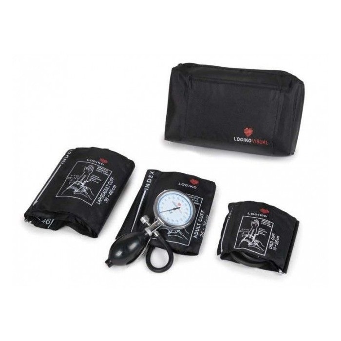 Tensiometru mecanic MORETTI cu manometru la para si 3 mansete - DM342