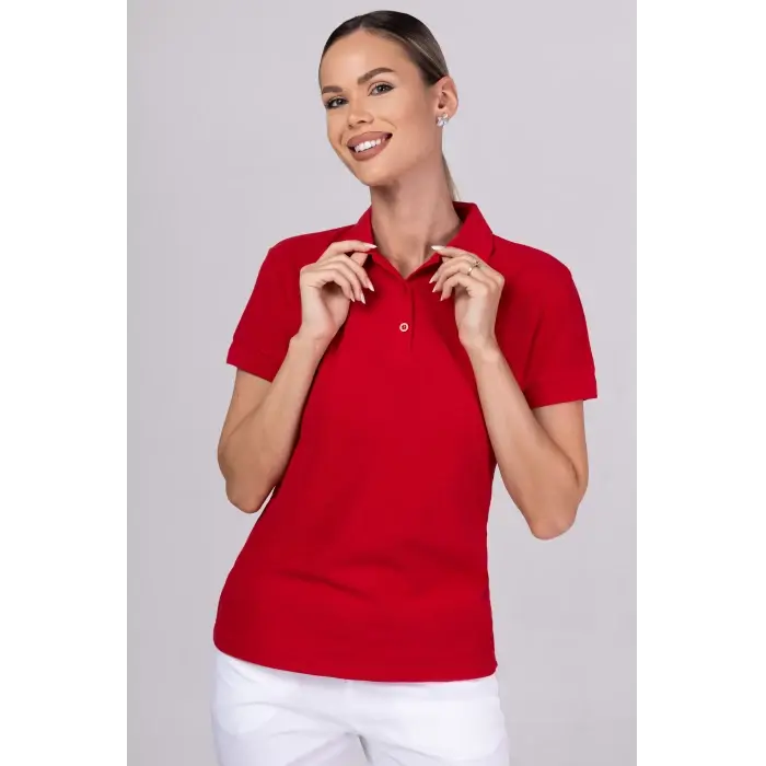 Tricou Polo dama Rosu