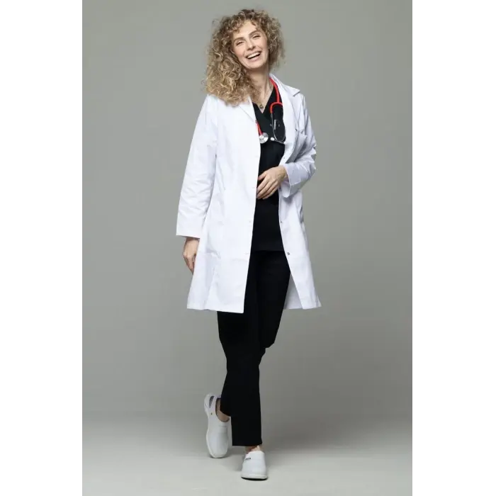 Halat Dama 3/4 cu Revere - Uniforma Medicala