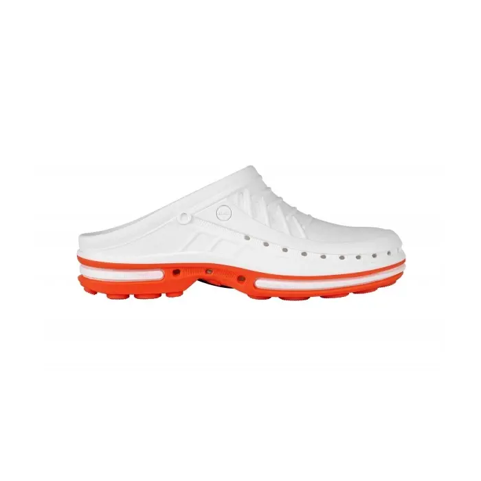 Saboti Wock clog - 01, Autoclavabili White & Orange