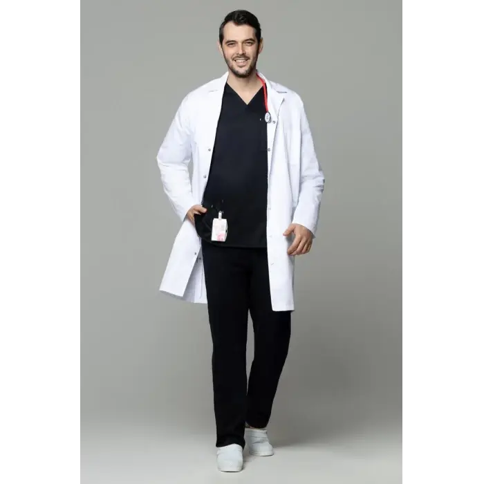 Halat Barbatesc 3/4 cu Revere - Uniforma Medicala