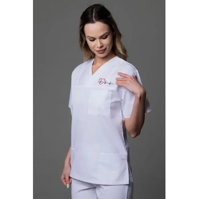 Bluza medicala TAG Heartbeats for LOVE (diverse culori)